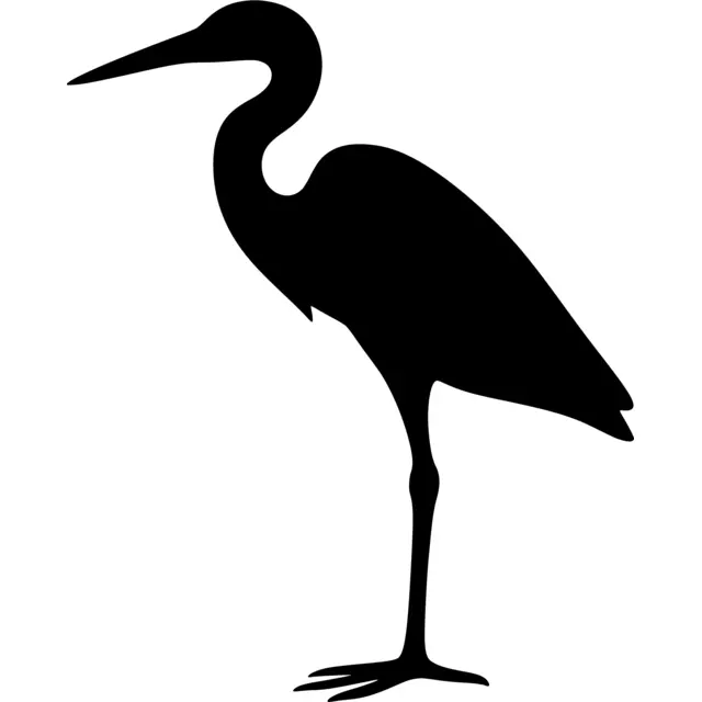 Egret Silhouette