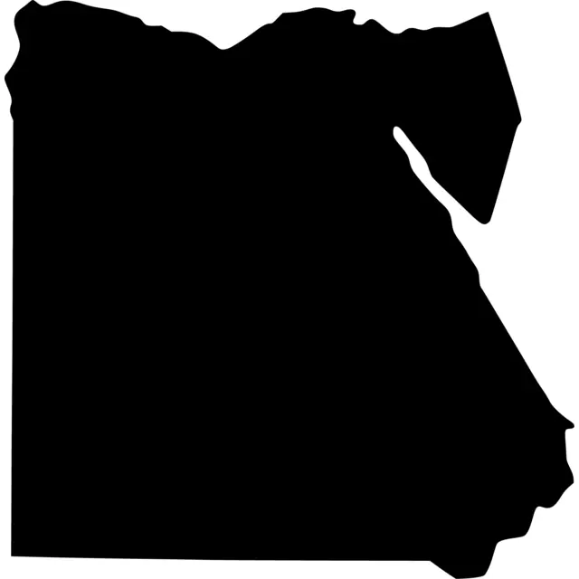 Egypt Map Silhouette