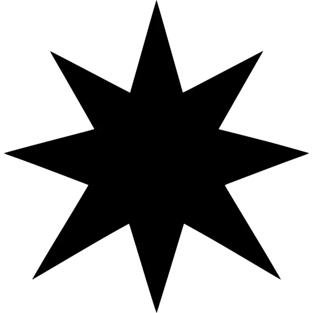 Eight Point Star Silhouette
