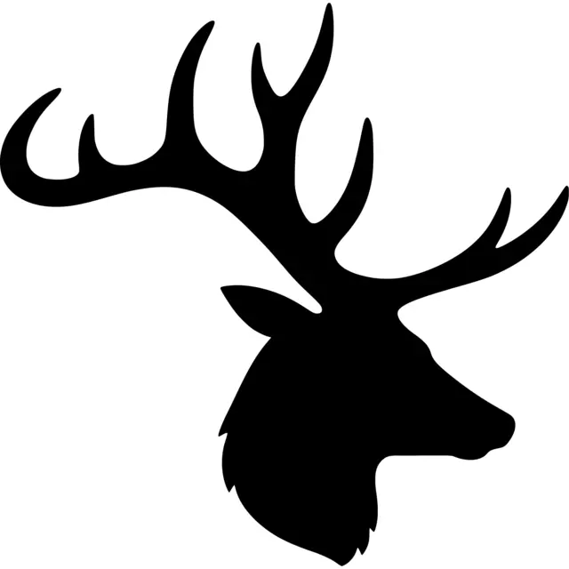 Elk Head Silhouette