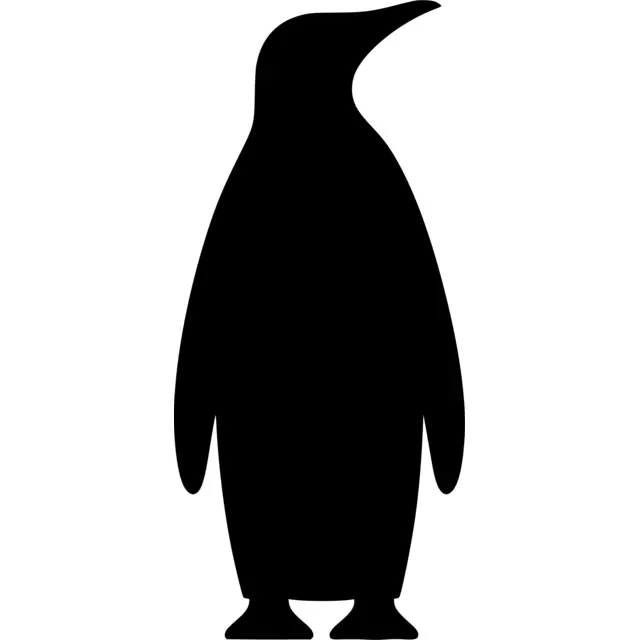 Emperor Penguin Silhouette