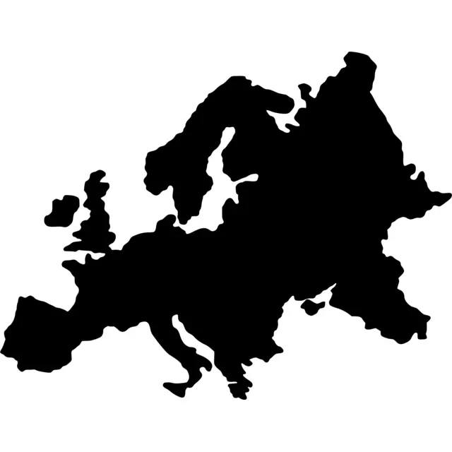 Europe Map Silhouette