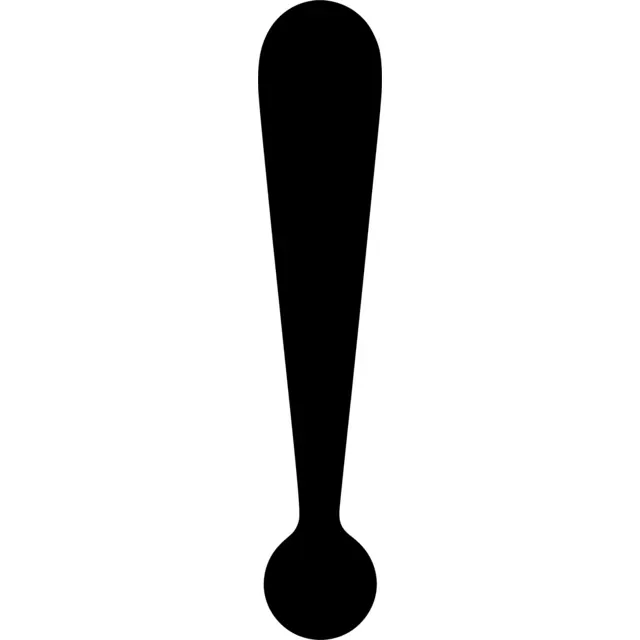 Exclamation Point Silhouette