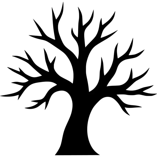 Fall Tree Silhouette