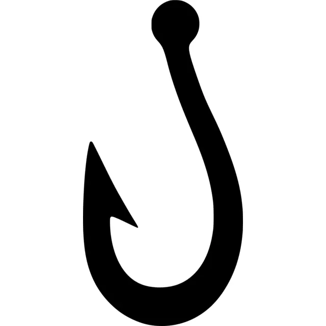 Fish Hook Silhouette