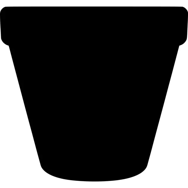 Flower Pot Silhouette