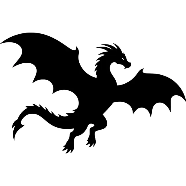 Flying Dragon Silhouette