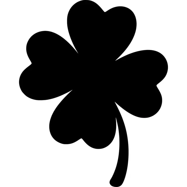 Four Leaf Clover Silhouette