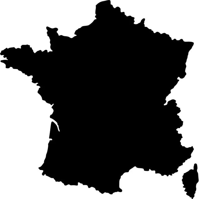 France Map Silhouette