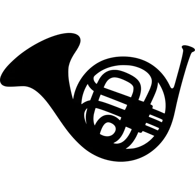 French Horn Silhouette