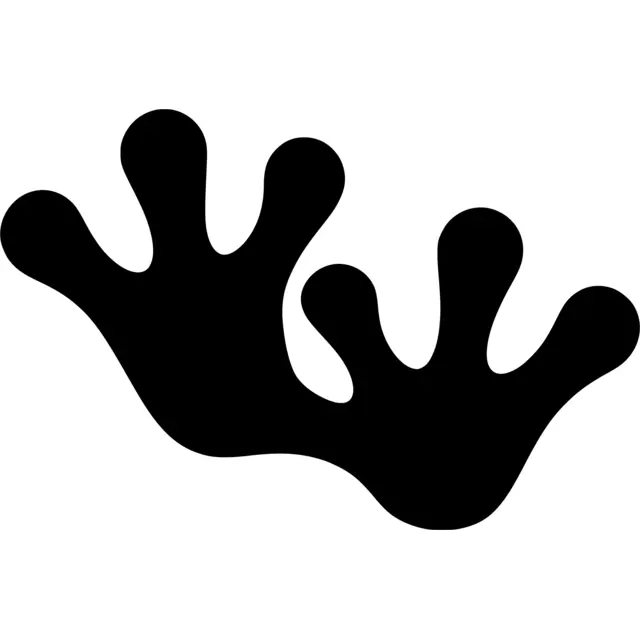 Frog Feet Silhouette