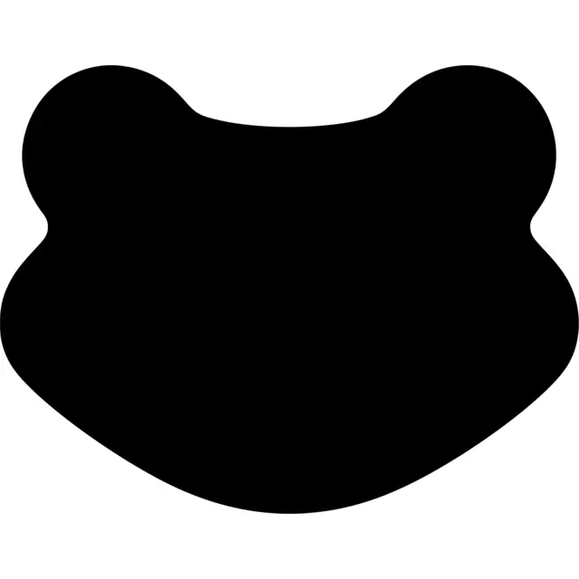 Frog Head Silhouette