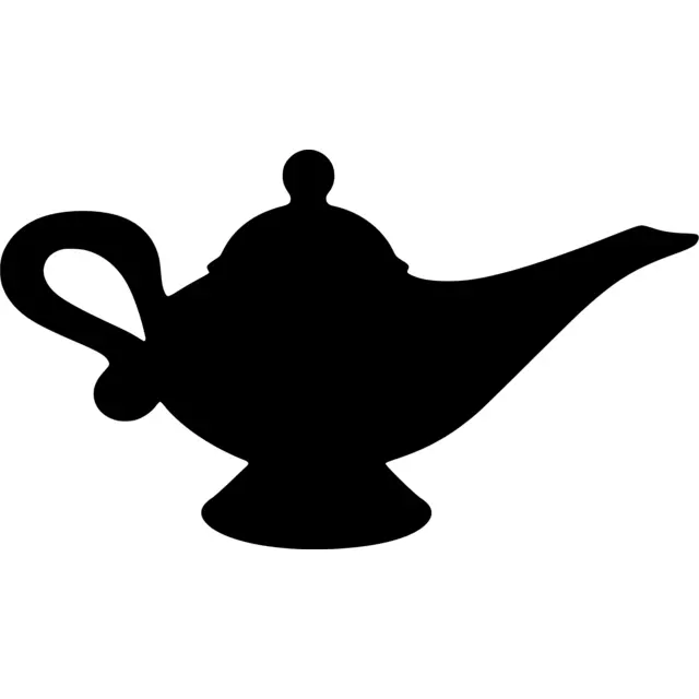 Genie Lamp Silhouette