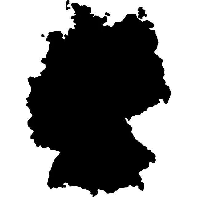 Germany Map Silhouette