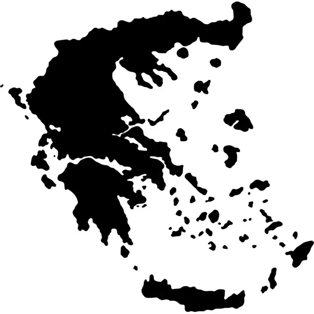 Greece Map Silhouette