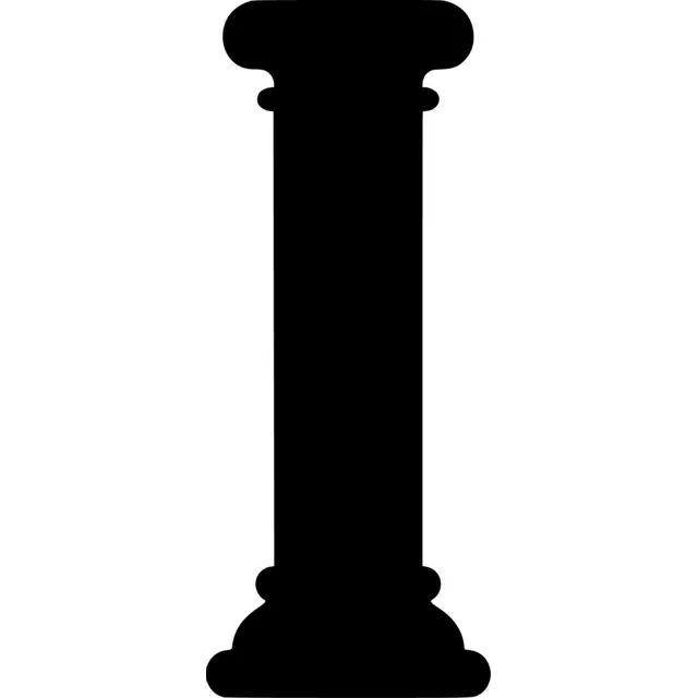Greek Column Silhouette