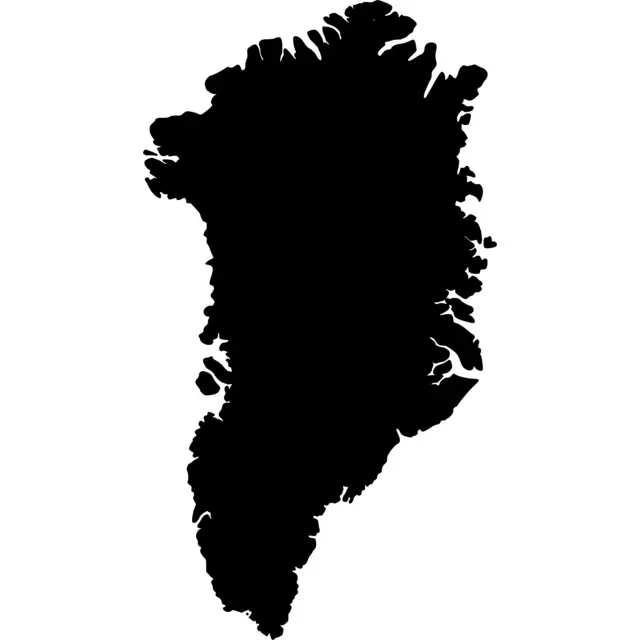 Greenland Map Silhouette