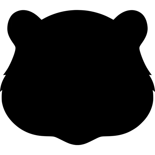 Groundhog Head Silhouette