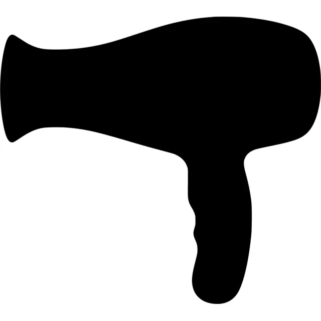 Hair Dryer Silhouette
