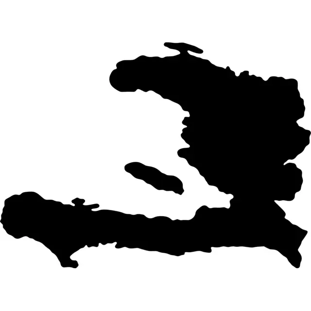 Haiti Map Silhouette