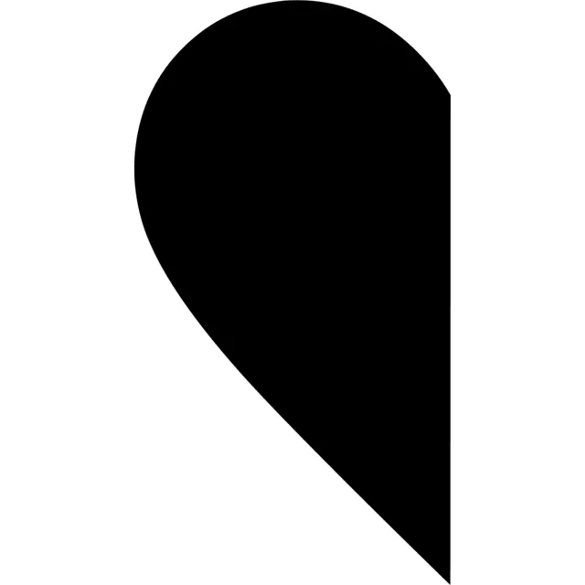 Half Heart Silhouette