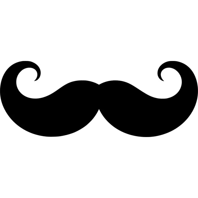 Handlebar Mustache Silhouette