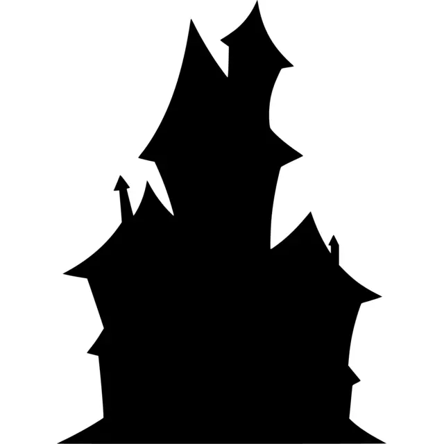 Haunted House Silhouette