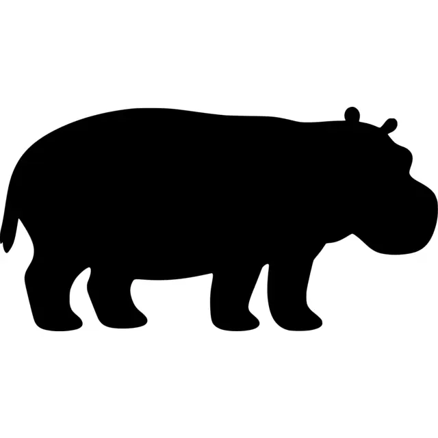 Hippo Silhouette