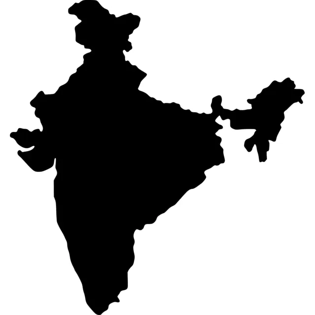 India Map Silhouette