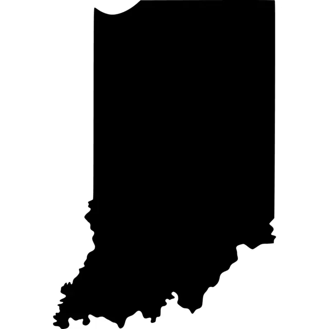 Indiana Map Silhouette