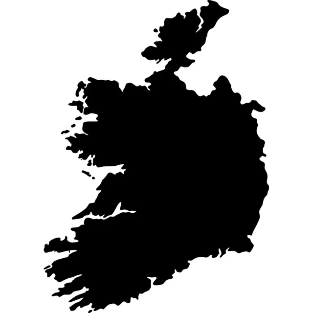 Ireland Map Silhouette