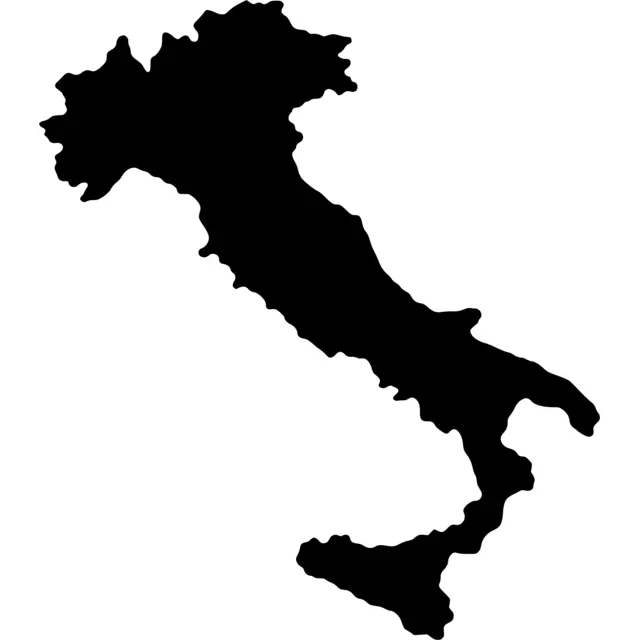 Italy Map Silhouette
