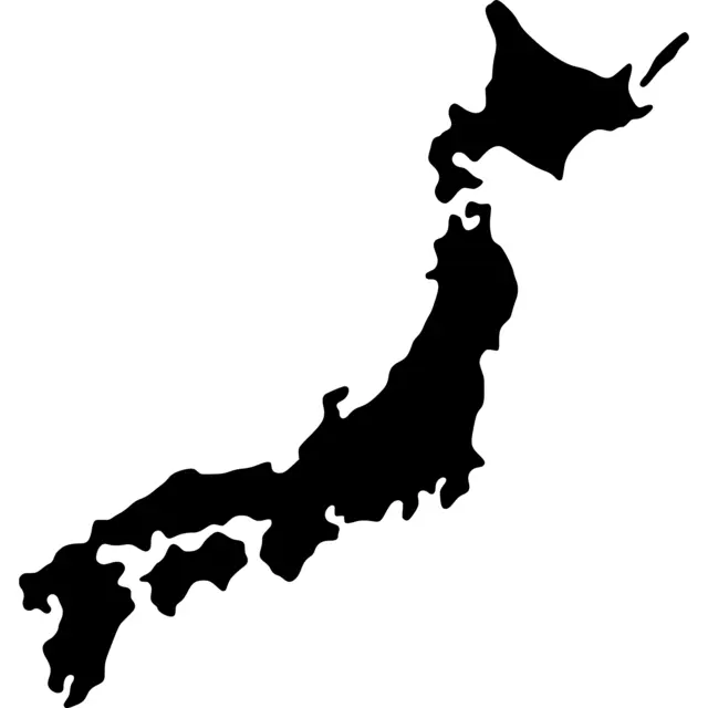 Japan Map Silhouette