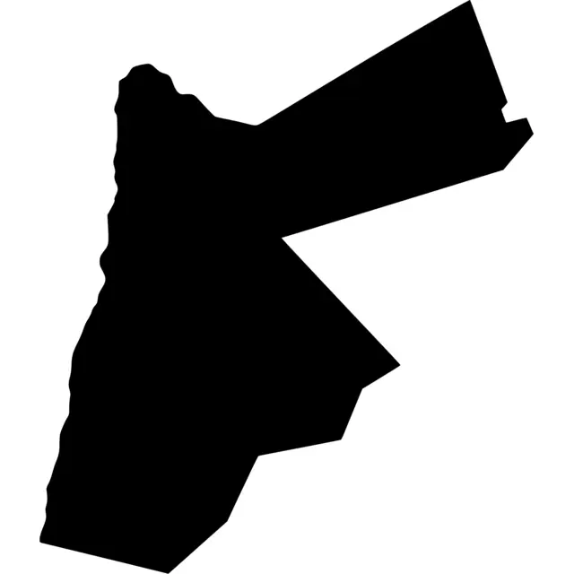 Jordan Map Silhouette