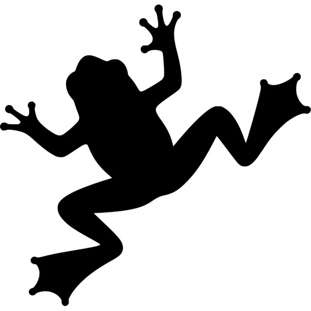Jumping Frog Silhouette