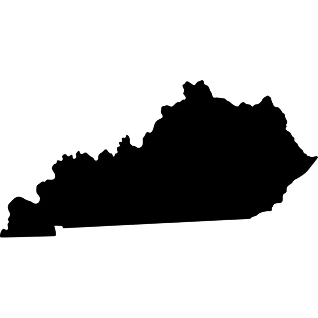 Kentucky Map Silhouette