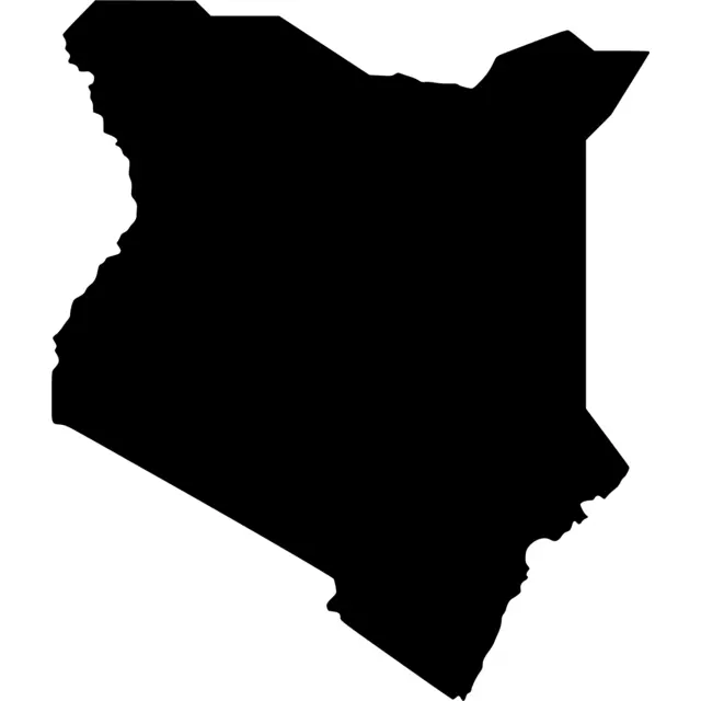 Kenya Map Silhouette