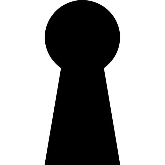 Key Hole Silhouette