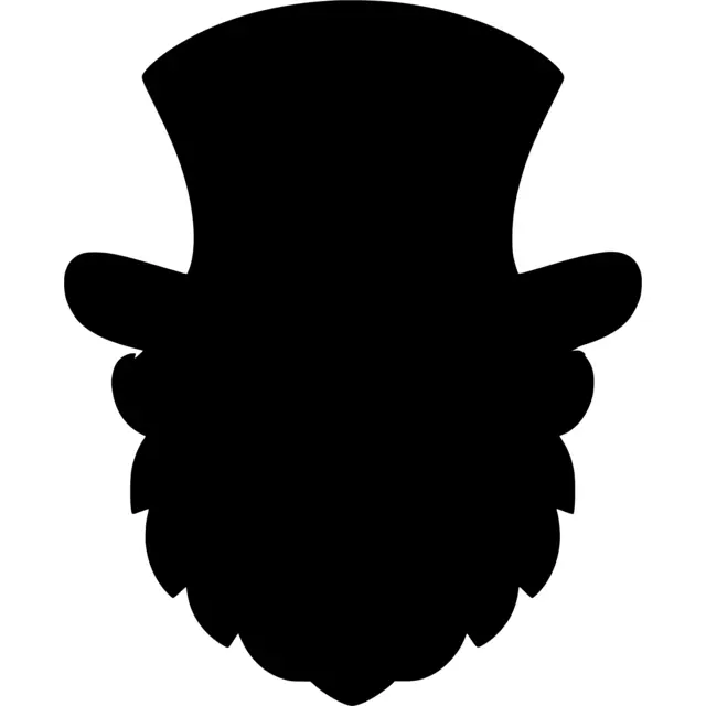 Leprechaun Head Silhouette
