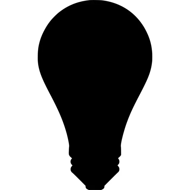 Light Bulb Silhouette
