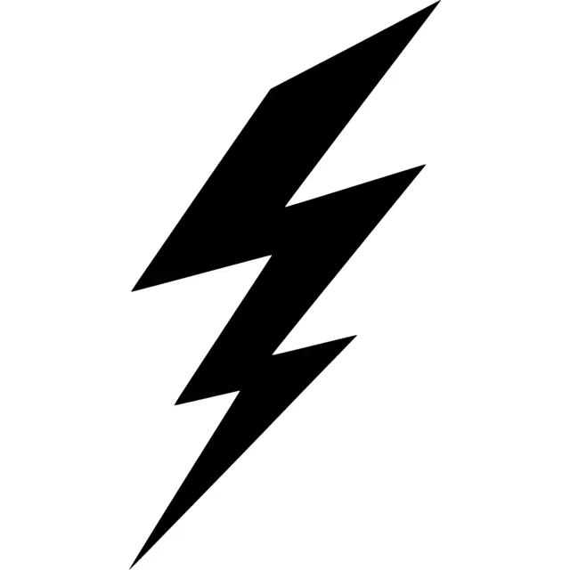 Lightning Bolt Silhouette