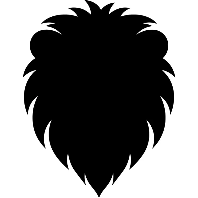 Lion Head Silhouette