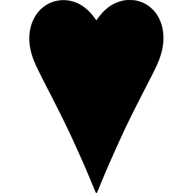 Long Heart Silhouette