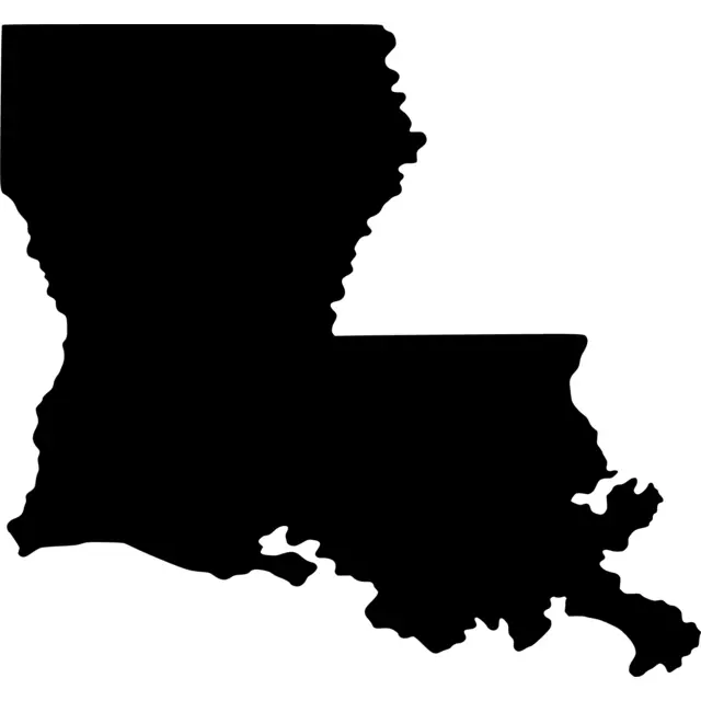 Louisiana Map Silhouette