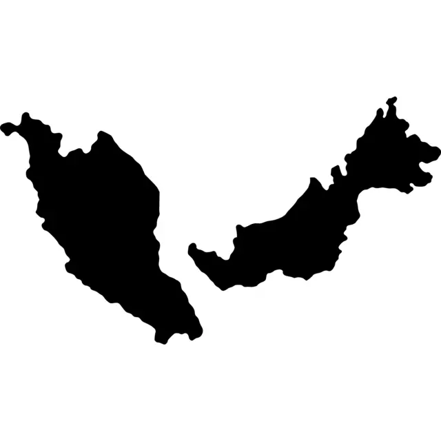 Malaysia Map Silhouette