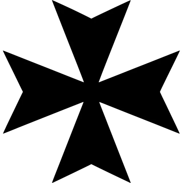 Maltese Cross Silhouette