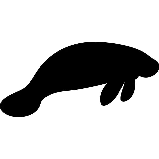 Manatee Silhouette