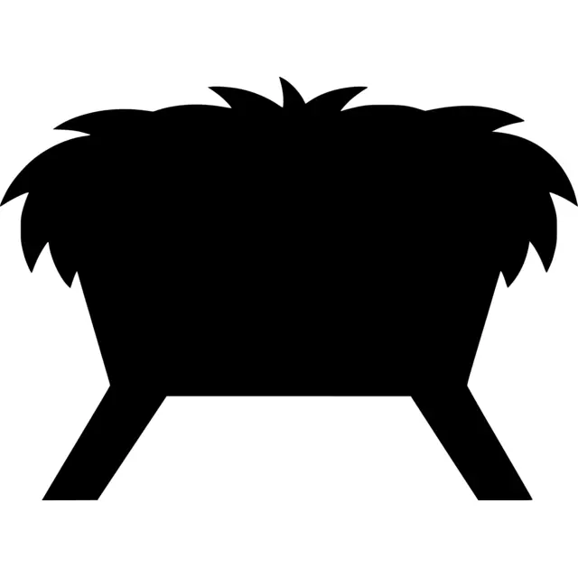 Manger Silhouette