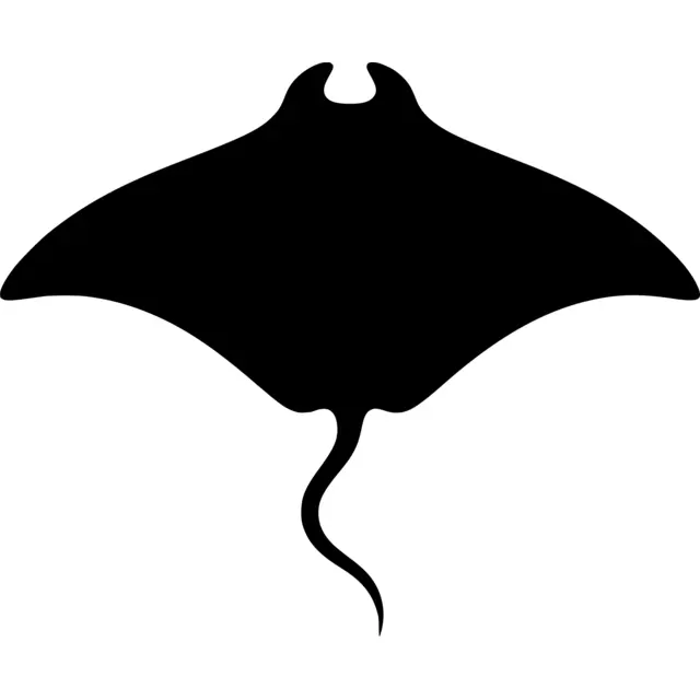 Manta Ray Silhouette