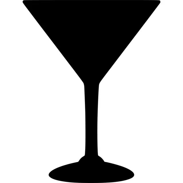Martini Glass Silhouette